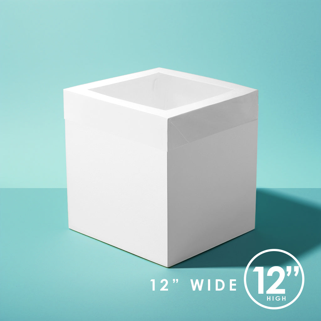 PAPYRUS 12" x 12" x 12" EXTRA TALL Cake Box with Window