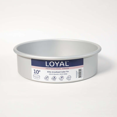 LOYAL CAKE TIN Elite Anodised Cake Tin Round (10in) 3" Deep