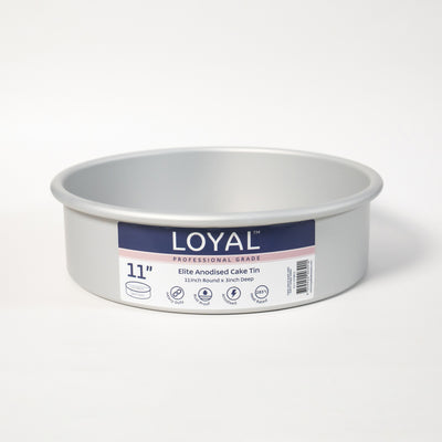 LOYAL CAKE TIN Elite Anodised Cake Tin Round (11in) 3" Deep