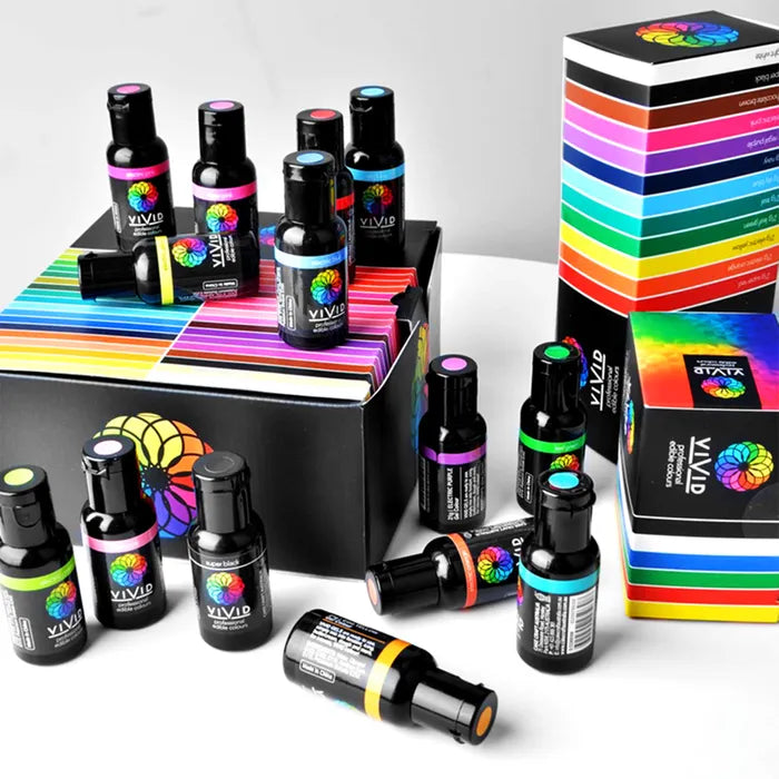 Food Colour Vivid 12 Pack Gel Colour (12 x 21g)
