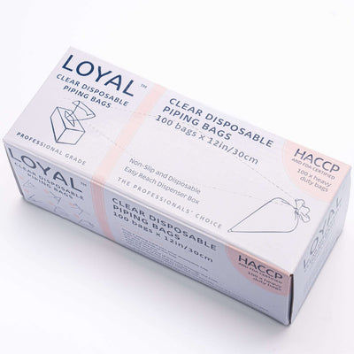 LOYAL Disposable Piping Bags Clear 12" (100pc)
