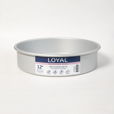 LOYAL CAKE TIN Elite Anodised Cake Tin Round (12in) 3" Deep