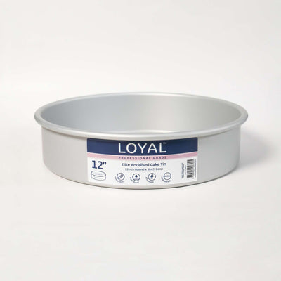 LOYAL CAKE TIN Elite Anodised Cake Tin Round (12in) 3" Deep