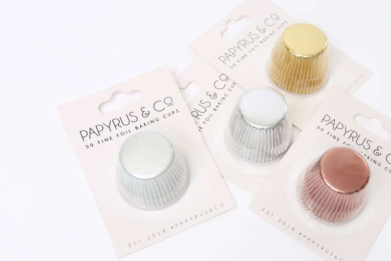 Papyrus & Co 35mm Mini White Foil Baking Cups | 50 pack