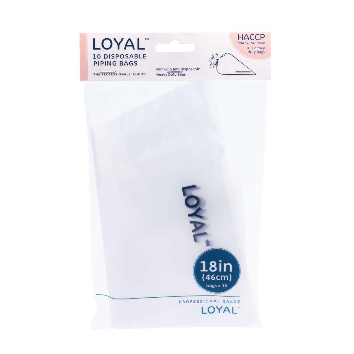 LOYAL Disposable Piping Bags Clear 18" (10pc)