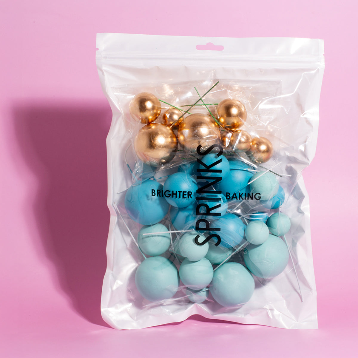 32 Cake Ball Toppers - BOLD IN BLUE SPRINKS