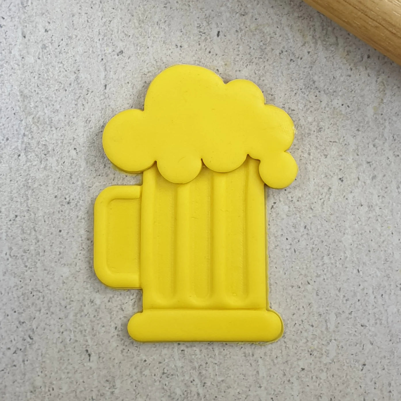 Cookie Cutter Beer Mug Embosser & 2x Cutters Set