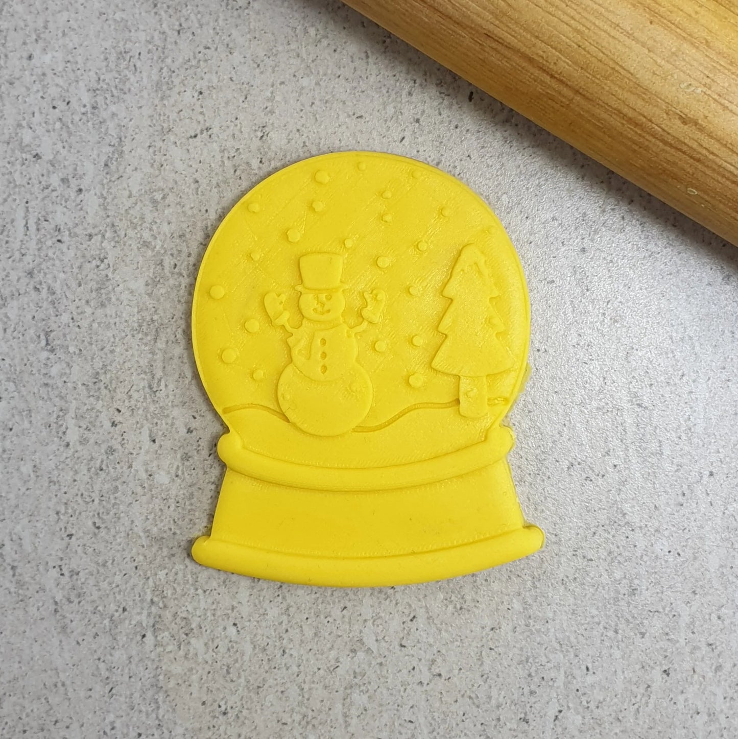 Snowman Snow Globe Cutter and Debosser Set - Set130-ICE