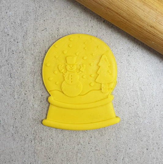 Snowman Snow Globe Cutter and Debosser Set - Set130-ICE