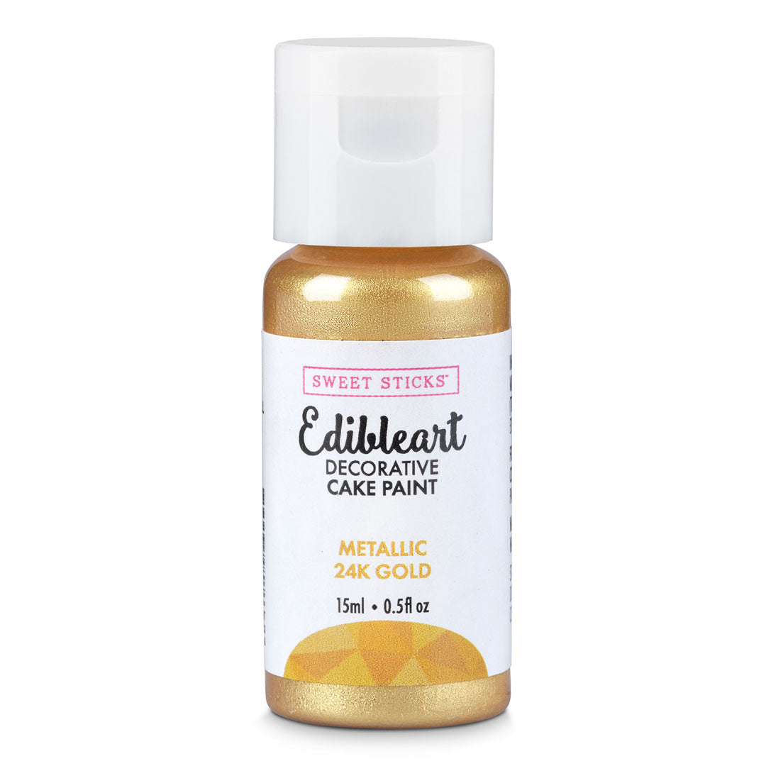 Food Colour Edible Art Decorative Paint METALLIC 24K GOLD 15ml
