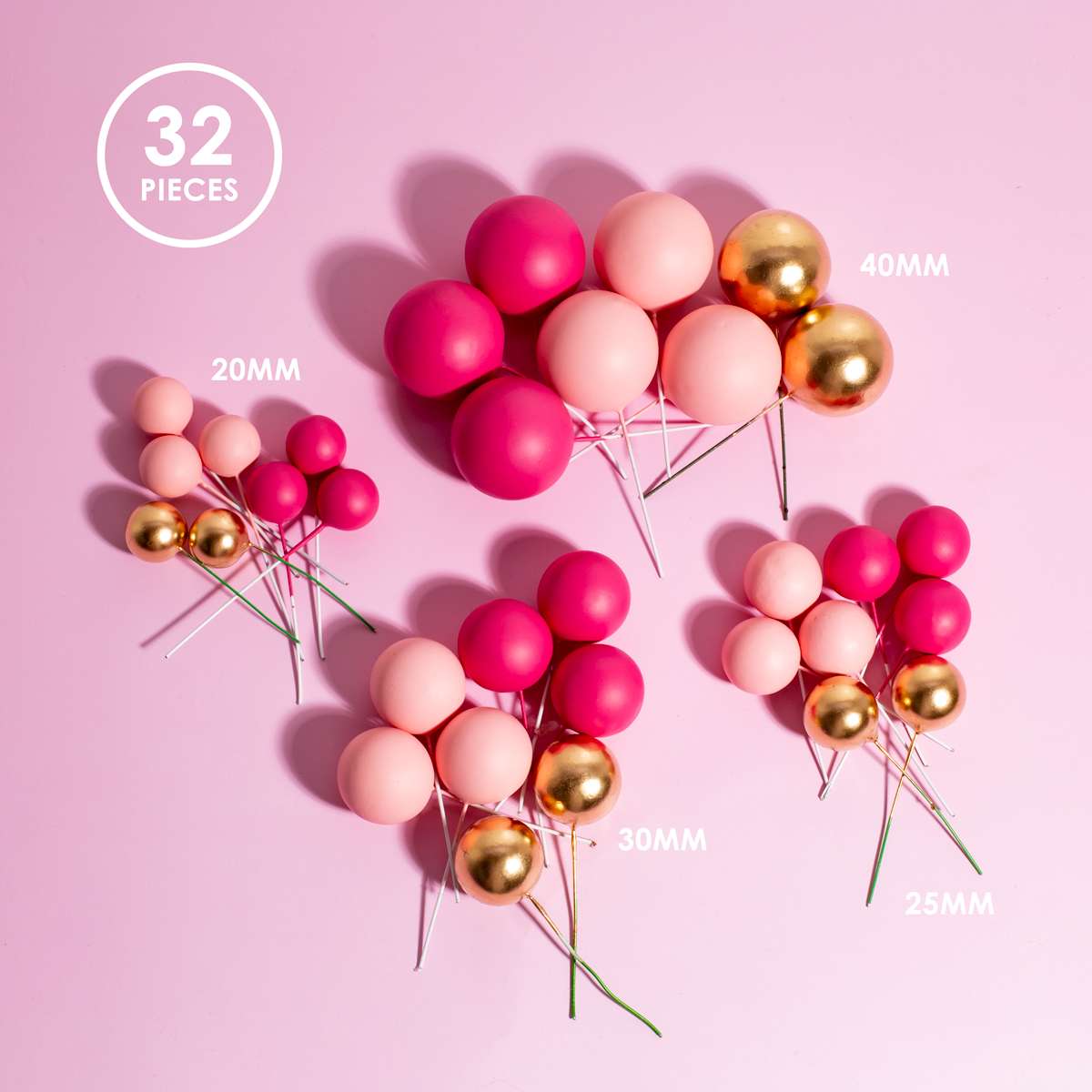 SPRINKS PRETTY IN PINK Cake Ball Toppers (32 Piece)
