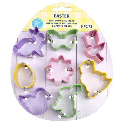 MINI EASTER COOKIE CUTTER SET 8 - ASST. COLOURS (R&M)