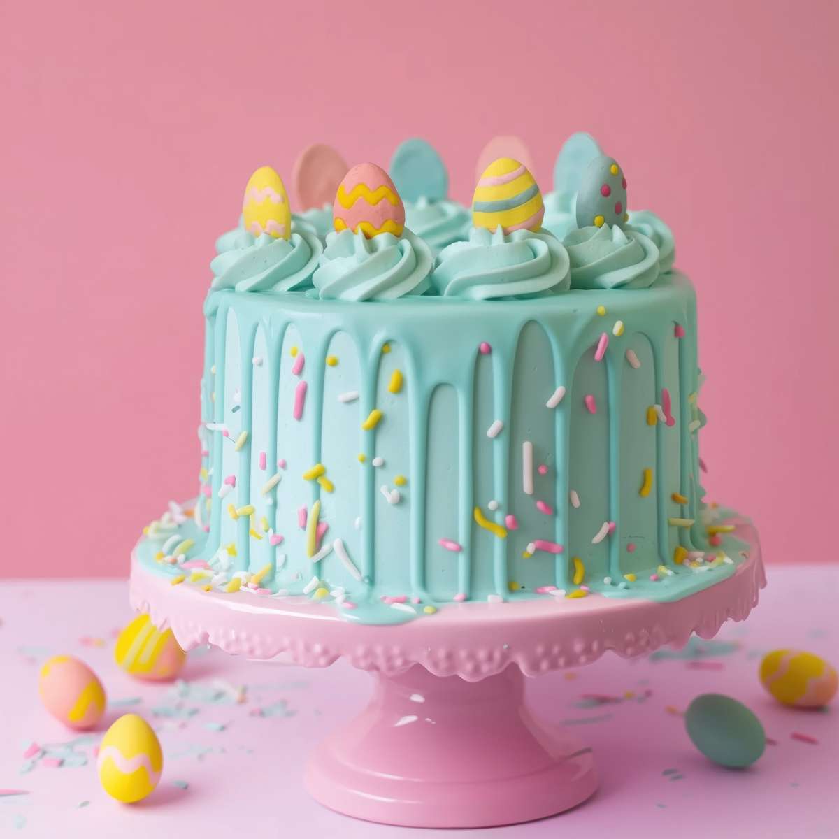 SPRINKS Icing Decorations - COLOURFUL EASTER EGGS (8 pieces) BBF 5/27
