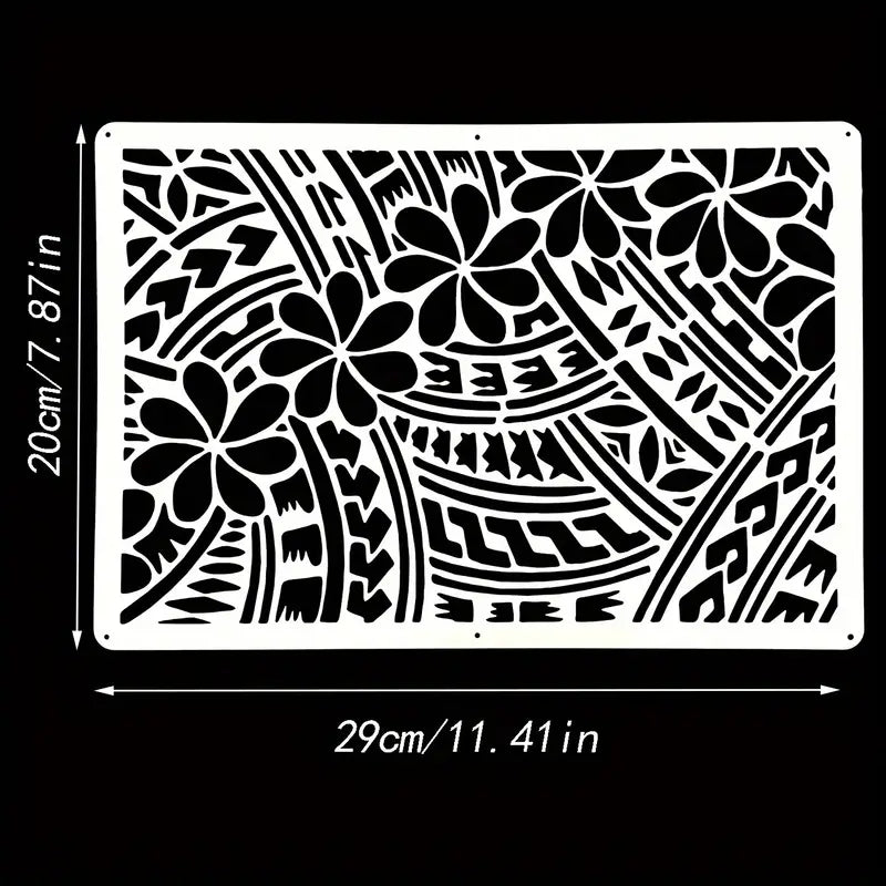 TROPICAL DESIGN STENCIL