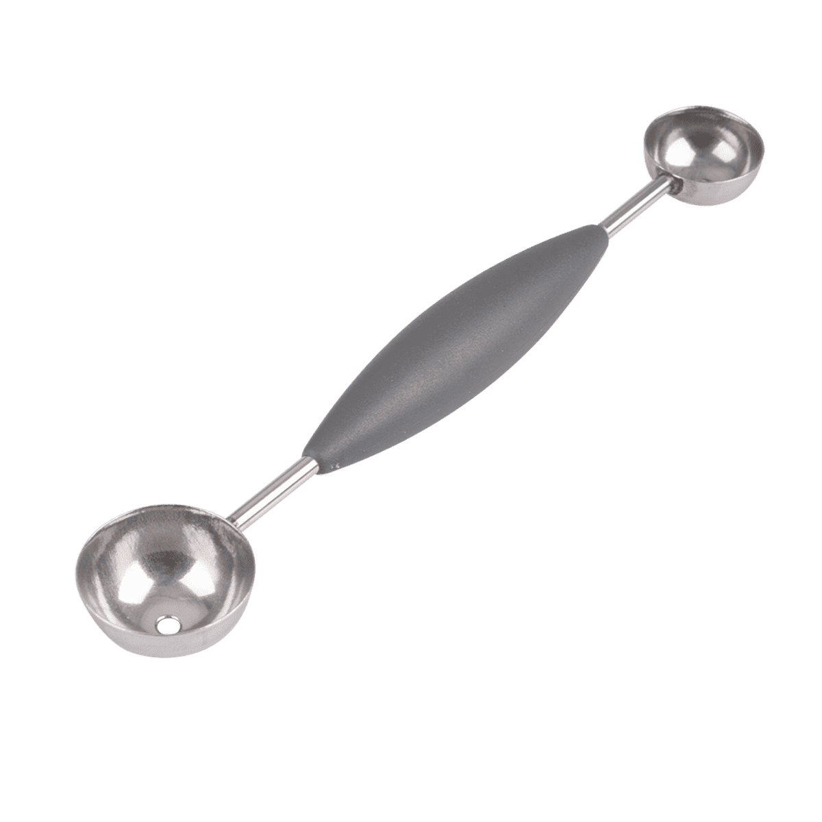 STAINLESS STEEL DOUBLE MELON BALLER W/ SOFT GRIP (APPETITO)