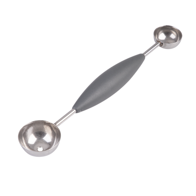 STAINLESS STEEL DOUBLE MELON BALLER W/ SOFT GRIP (APPETITO)