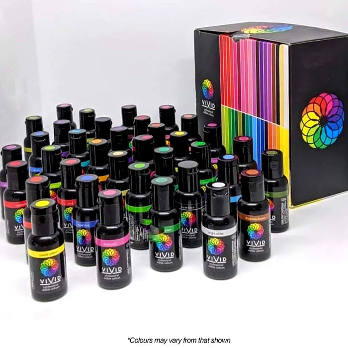 Food Colour Vivid 36 Pack Gel Colour (36 x 21g)