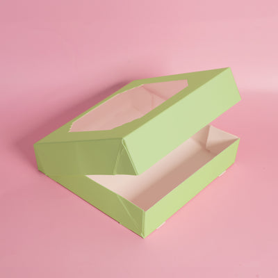 PAPYRUS Scalloped LARGE Treat Box (Pack of 5) - MIXED COLOURS