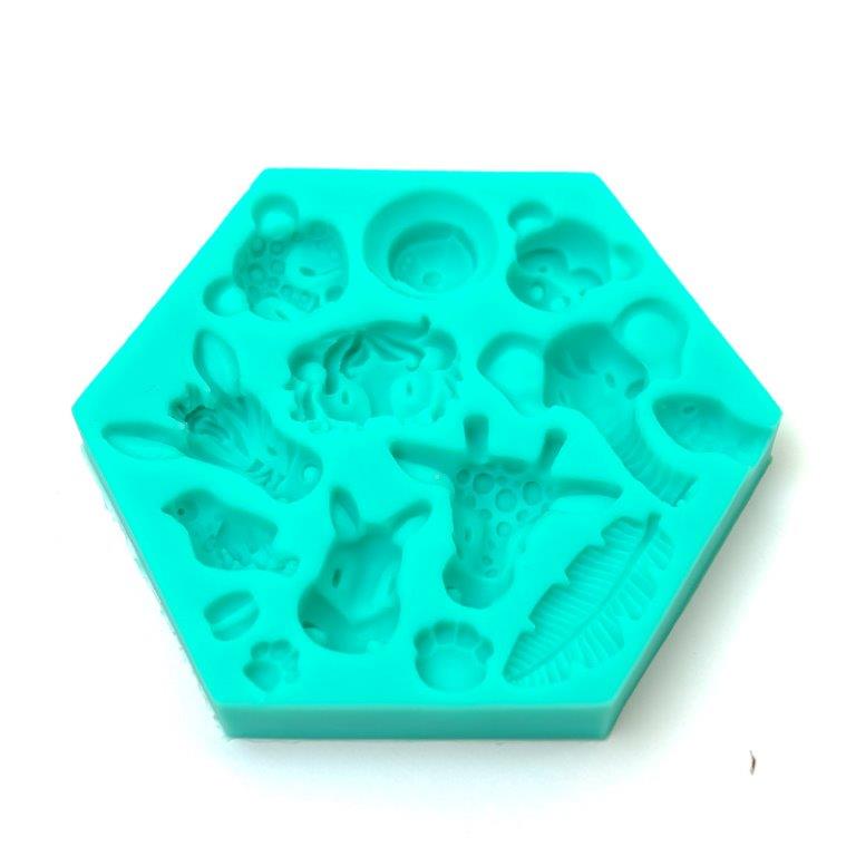 Mould Jungle Animals Silicone Mould