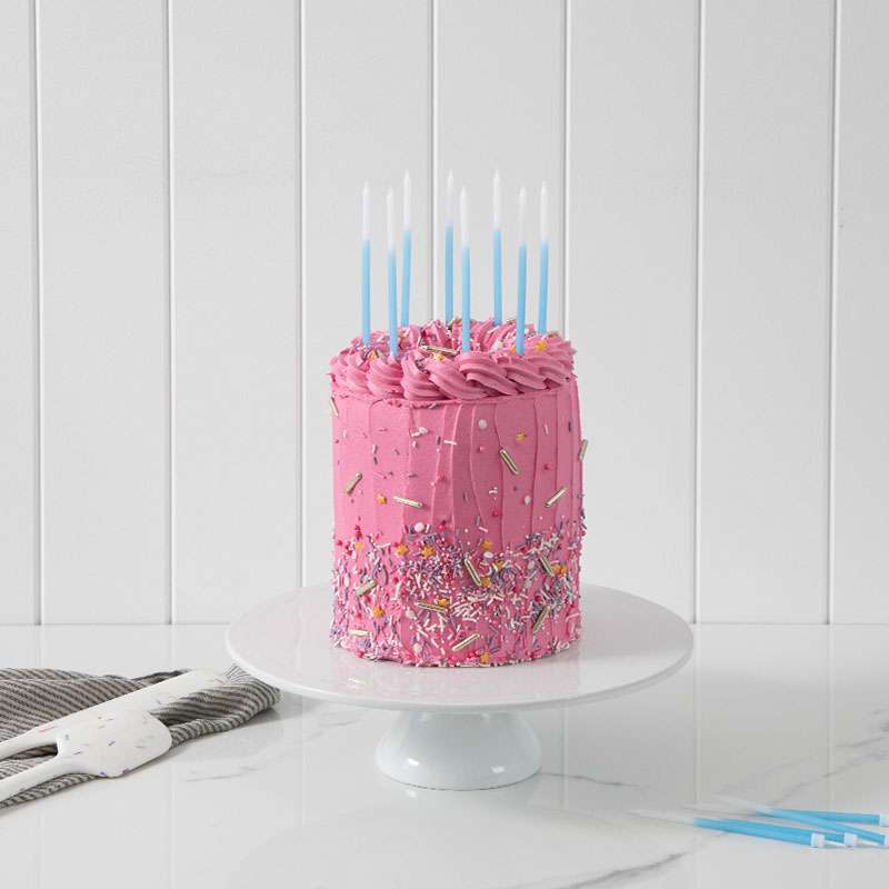 Candle Ombre Cake Candles Blue (Pack of 12)
