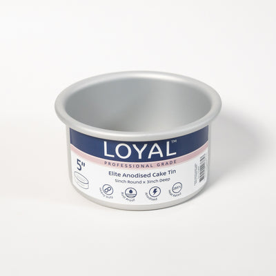 LOYAL CAKE TIN Elite Anodised Cake Tin Round (5in) 3" Deep