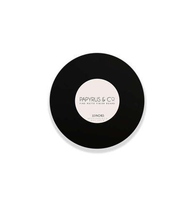 Papyrus & Co Matte Black Round Masonite Cake Board