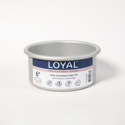 LOYAL CAKE TIN Elite Anodised Cake Tin Round (6in) 3" Deep
