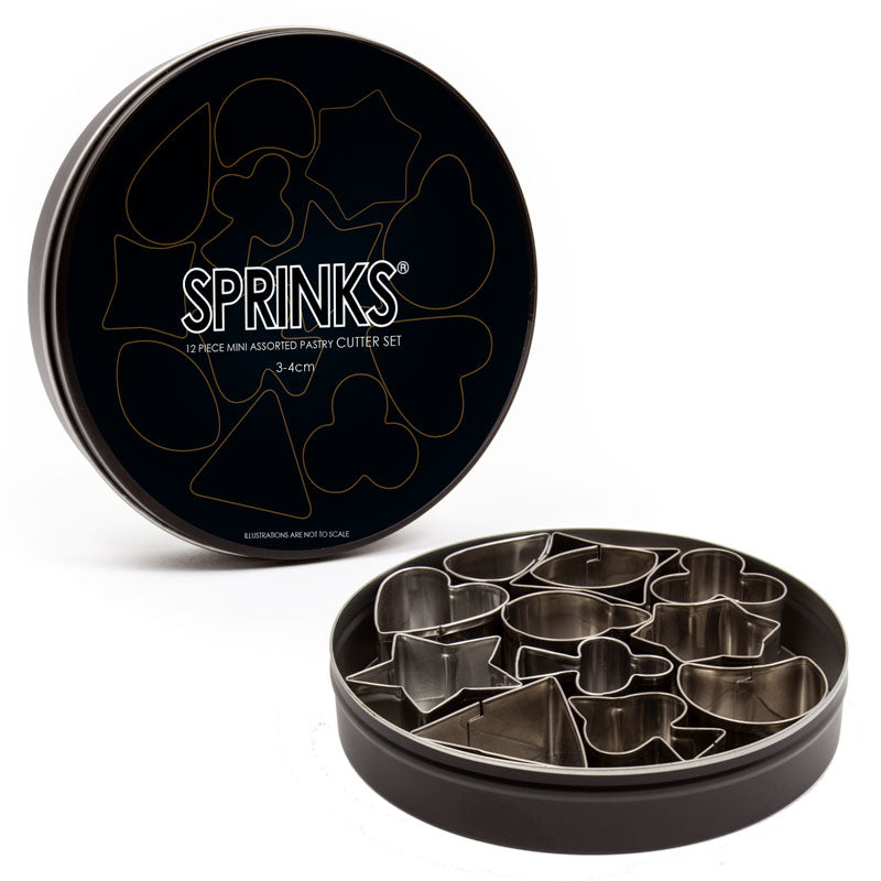 Cutter 12-Piece MINI ASSORTED Stainless Pastry Cutter Set - by Sprinks
