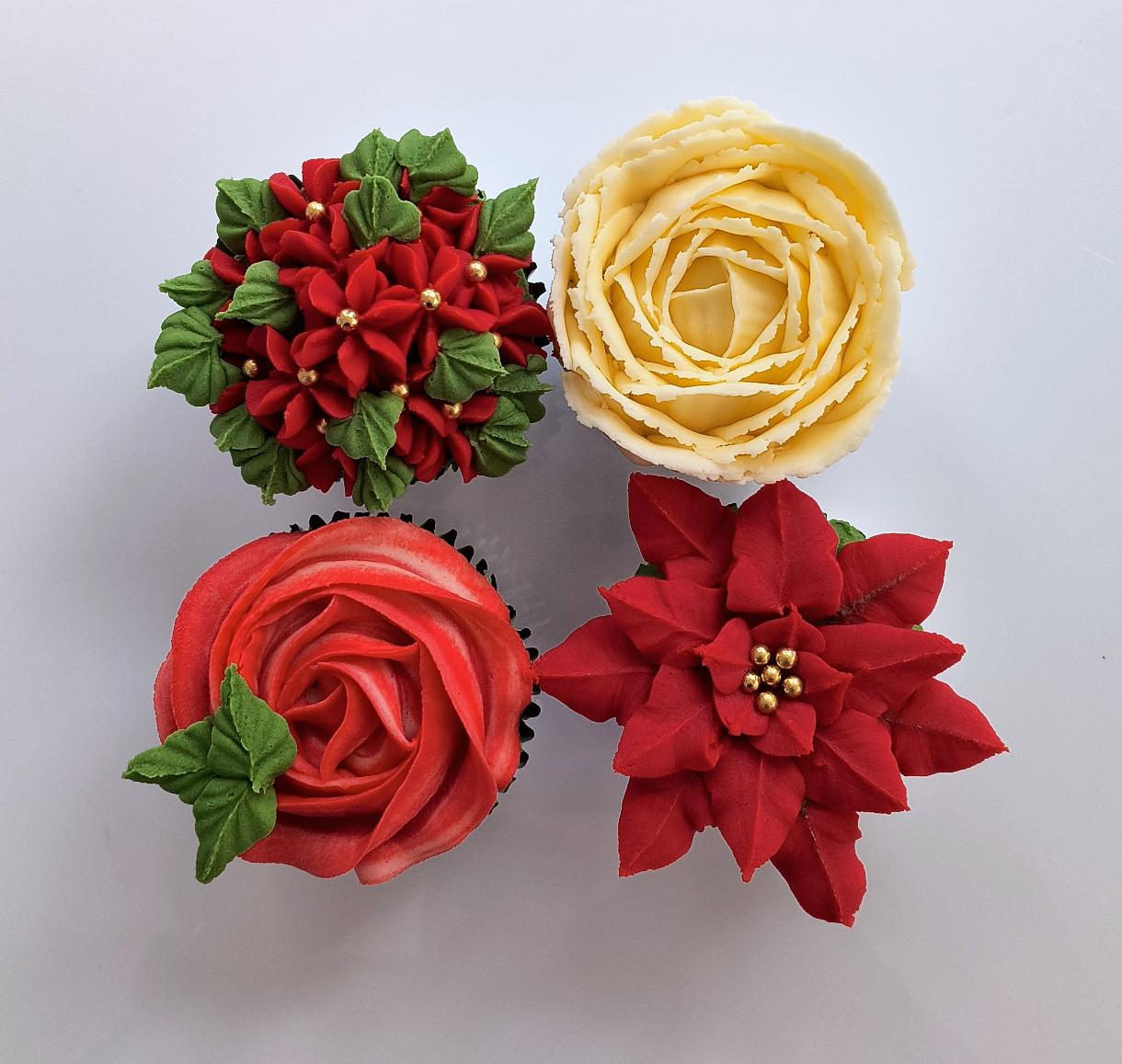 Christmas Floral Cupcake with Baked By Brooke (SUN 1ST NOV)