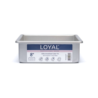 LOYAL CAKE TIN Elite Anodised Cake Tin Square (8in)