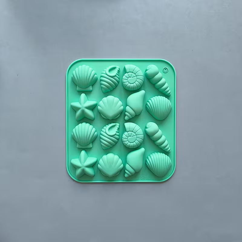 Shell Ocean Animal 16 CAV Chocolate Silicone Mold