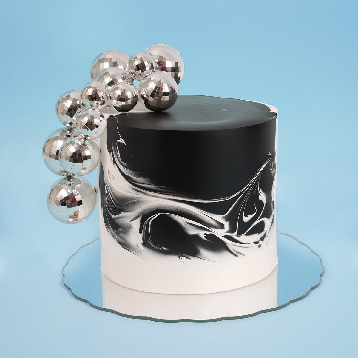 SPRINKS 12 Piece Disco Ball Toppers - SILVER