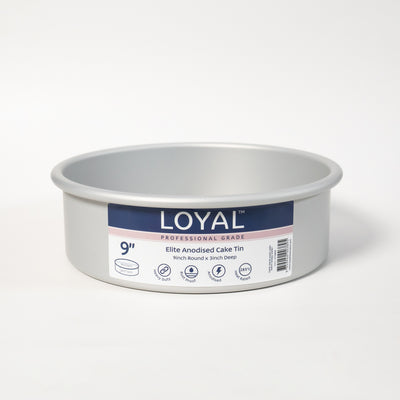 LOYAL CAKE TIN Elite Anodised Cake Tin Round (9in) 3" Deep