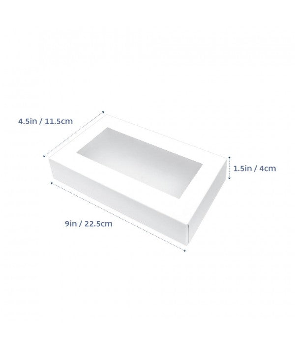 Cookie Box Rectangle Cookie Box 9x4.5x1.5 (10 PACK)