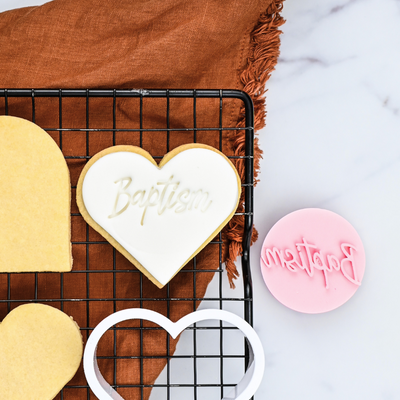 LOYAL Cookie Stamp Loyal Baptism with Handle