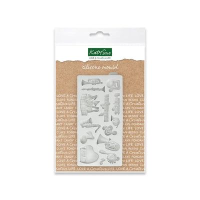 Moulds Miniature Music Set Silicone Mould (Katy Sue)