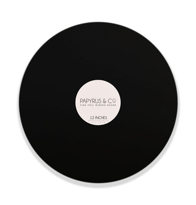 Cake Board Masonite (Black Matte) 12" Round