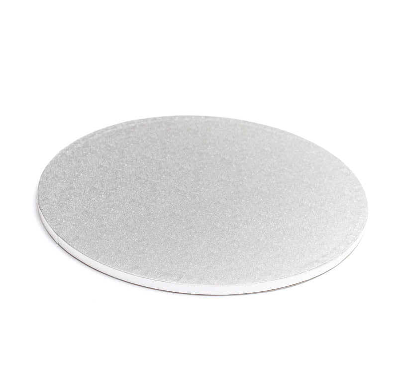 Silver Round Cake Drum Board 10mm 6", 8", 10", 12", 14"