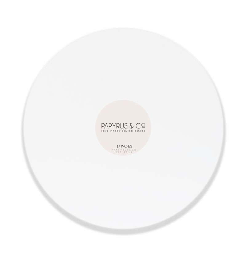 Papyrus & Co Matte White Round Masonite Cake Boards