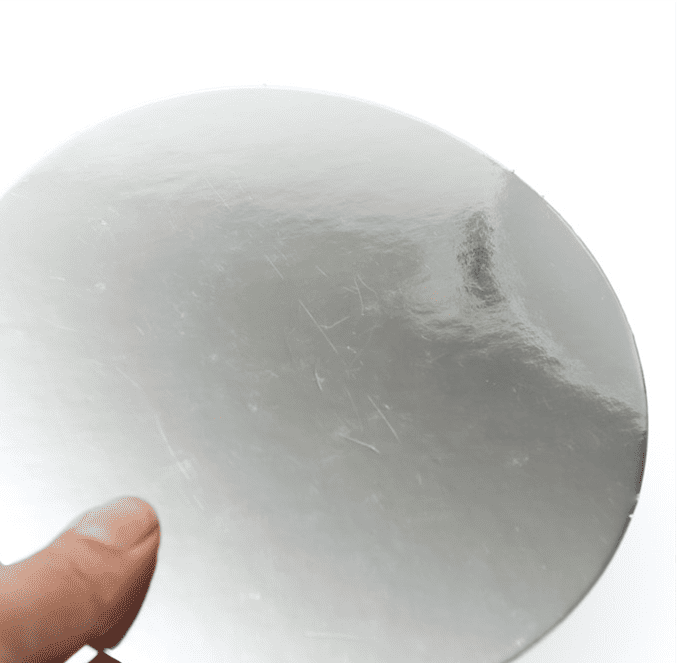 Cake Board Silver Foil Card | Round