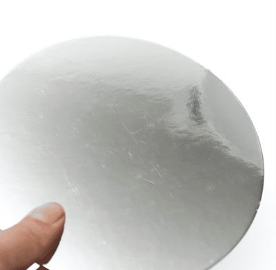 Cake Board Silver Foil Card | Round