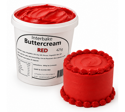Buttercream Red Icing Vanilla 425g (Interbake)