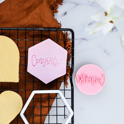 LOYAL Cookie Stamp Congrats with Handle