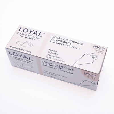 LOYAL Disposable Piping Bags Clear 18" (100pc)