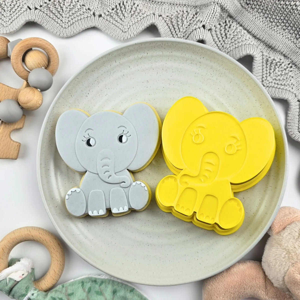 Cookie Cutter Elephant Cutter and Embosser Set
