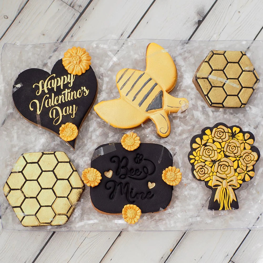 Cookie Stamp Flower Bunch Raise It Up / Deboss Cookie Stamp + Stainless Steel Cookie Cutter