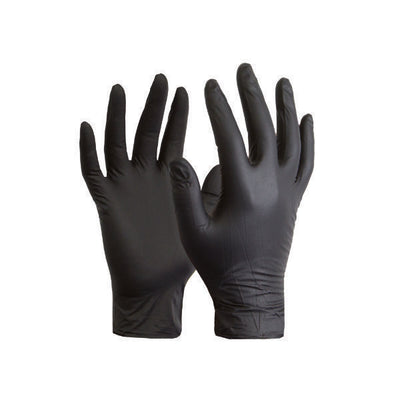 Glove Nitrile Black Large Powder Free