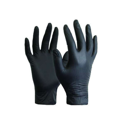 Glove Nitrile Black Large Powder Free