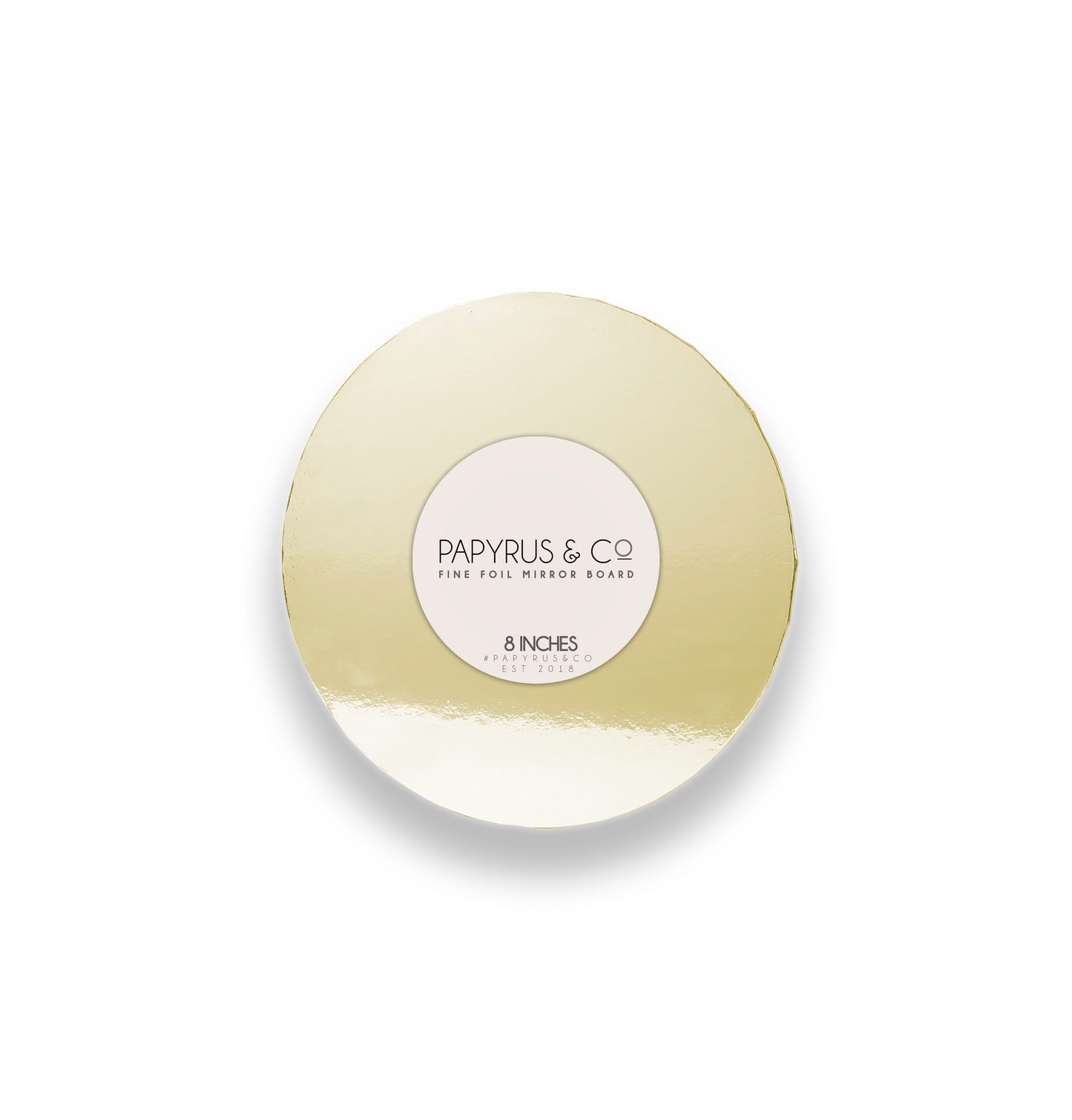 Cake Board Masonite (Gold Mirror) 8" Round