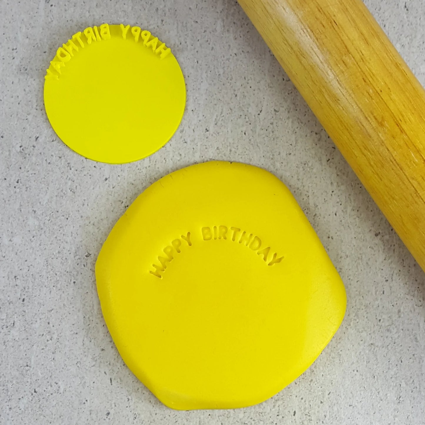 Cookie Stamp Happy Birthday Arch Embosser